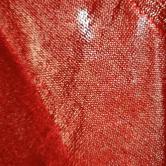 Forever 21 Plus Size 3X Red Metallic Shimmer Turtleneck Sweater Holiday Glam - Picture 7 of 10